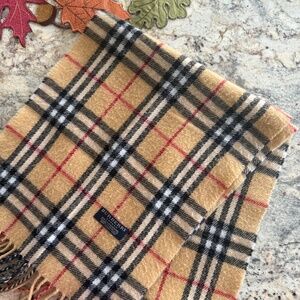 Burberry Lambswool Nude Novacheck Scarf